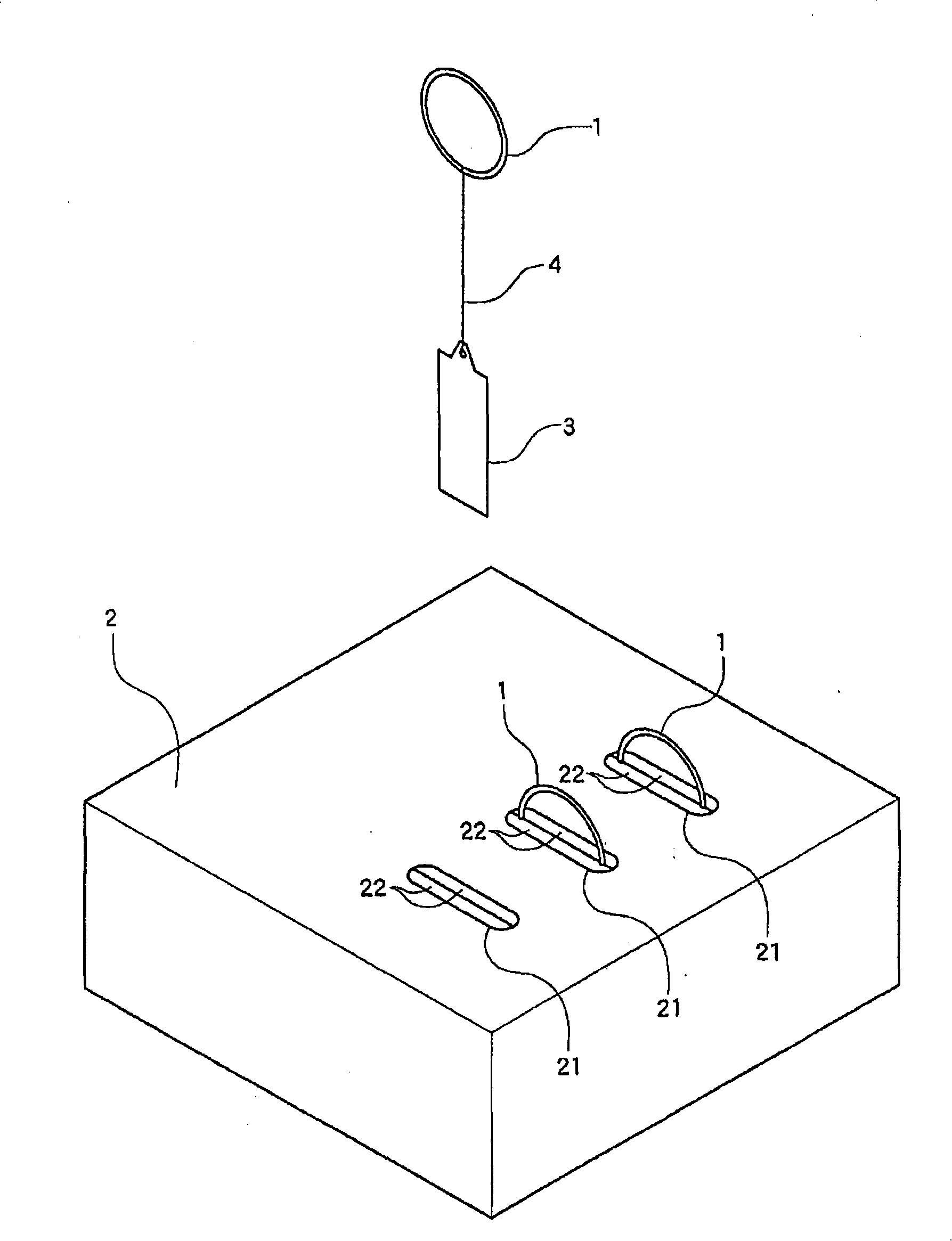 Ring-shaped decorating parts holder