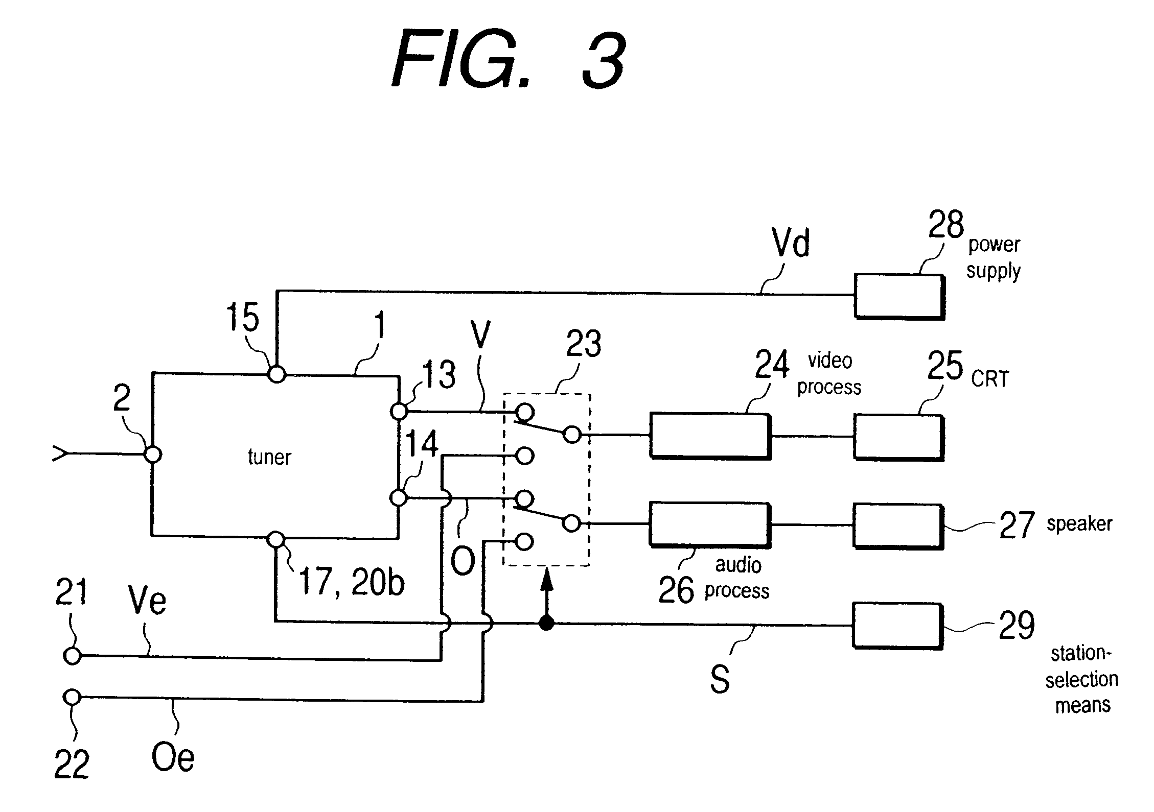Television tuner for reducing power consumption and video device using the television tuner