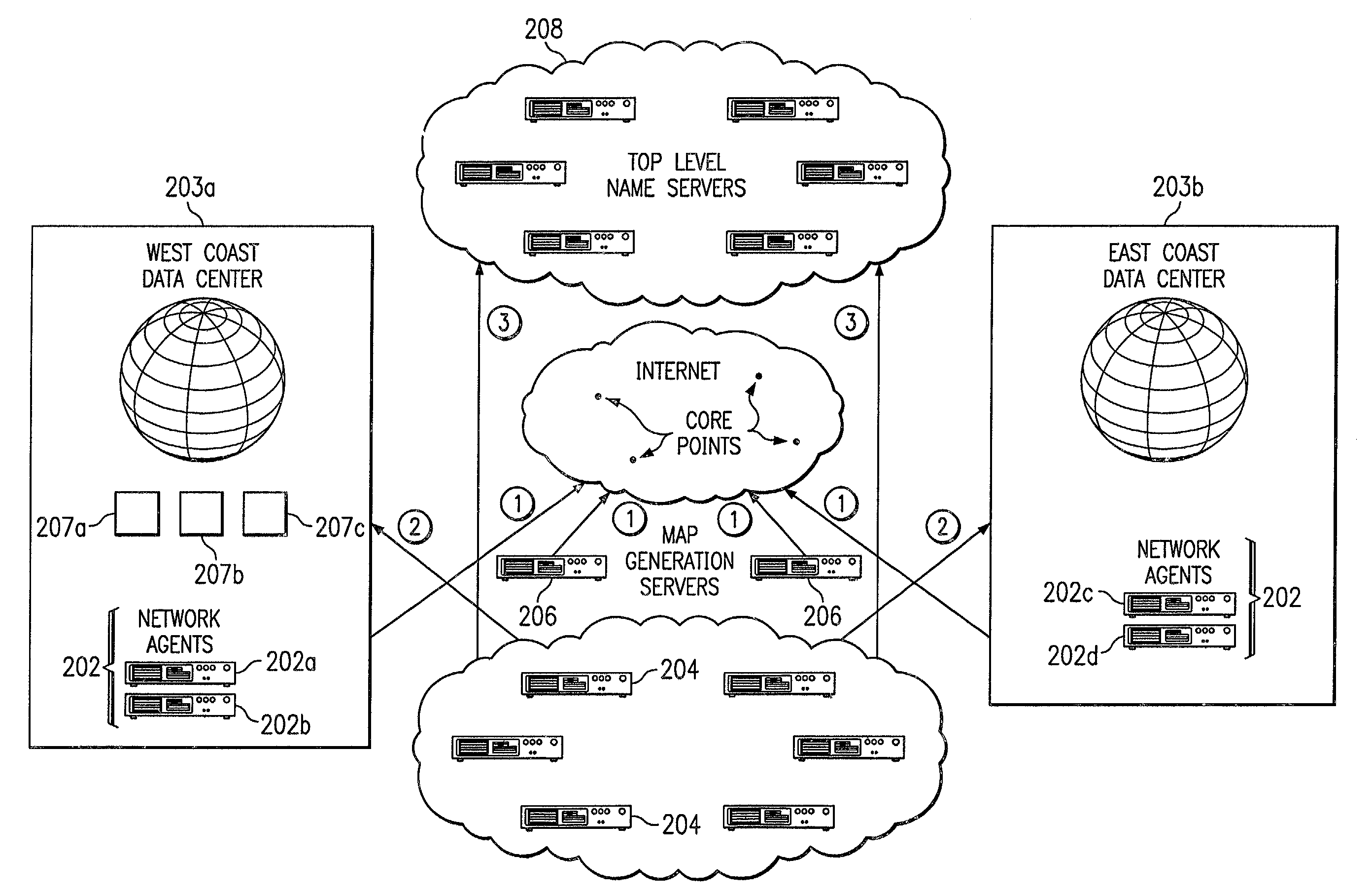 Method for generating a network map