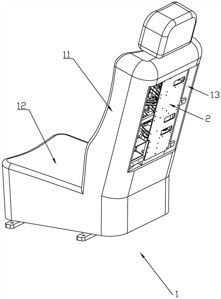 Storable vehicle safety massage seat