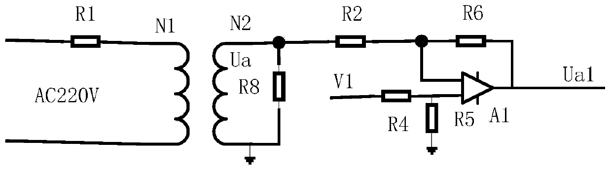 Embedded feeder terminal residual voltage detection circuit