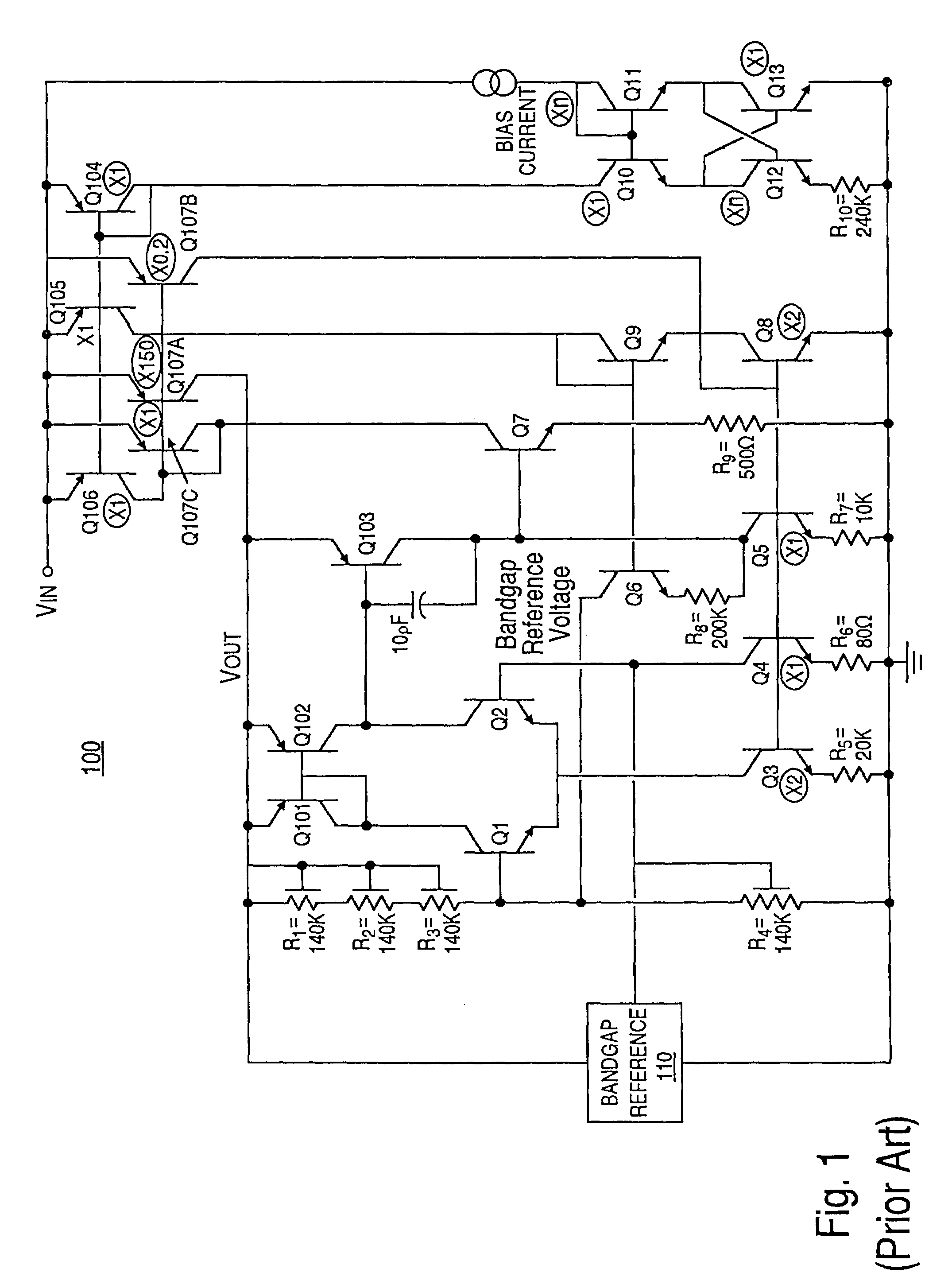 Difference amplifier for regulating voltage