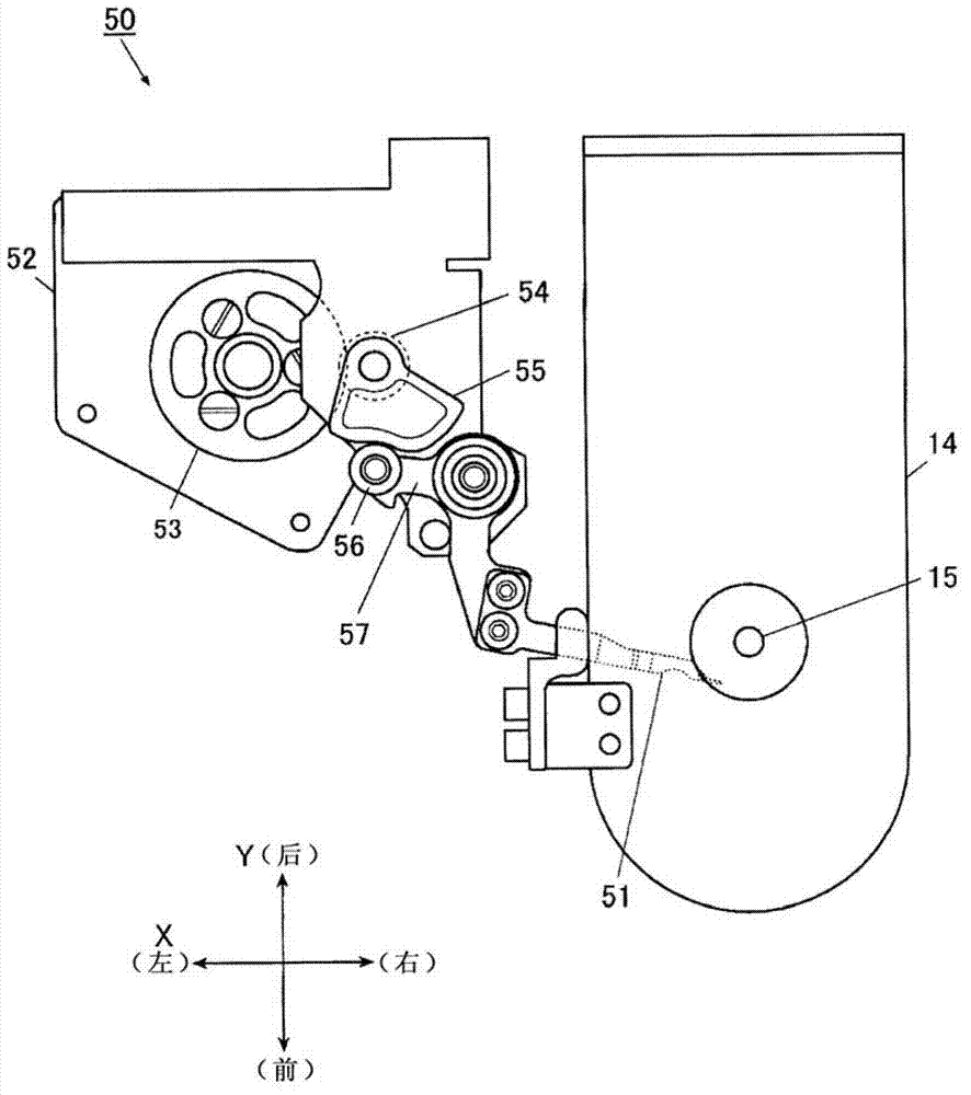 Half rotation shuttle for sewing machine and sewing machine