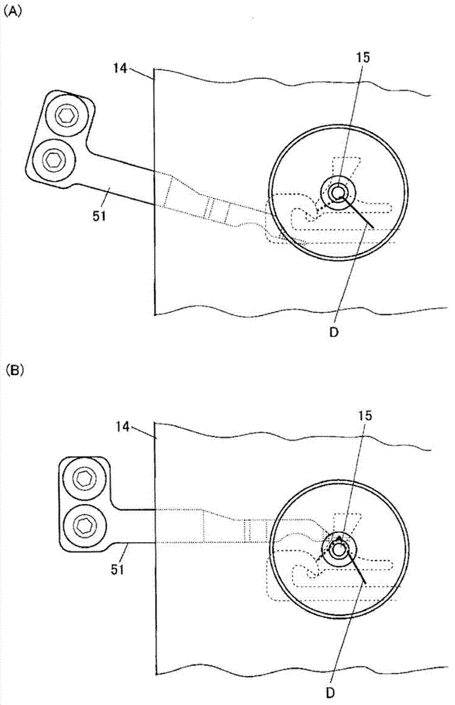 Half rotation shuttle for sewing machine and sewing machine