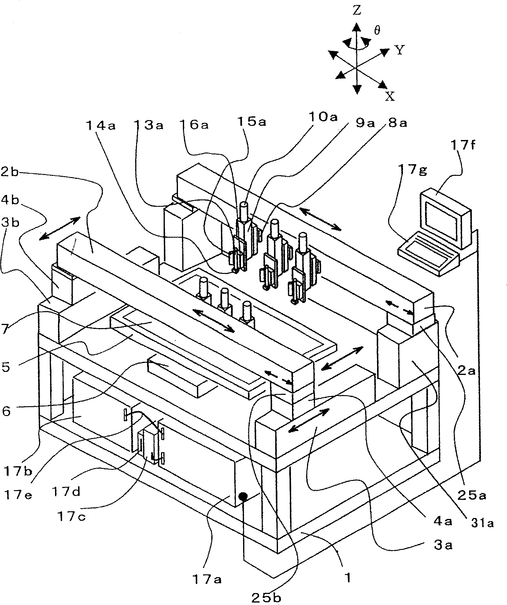 Coating device and method