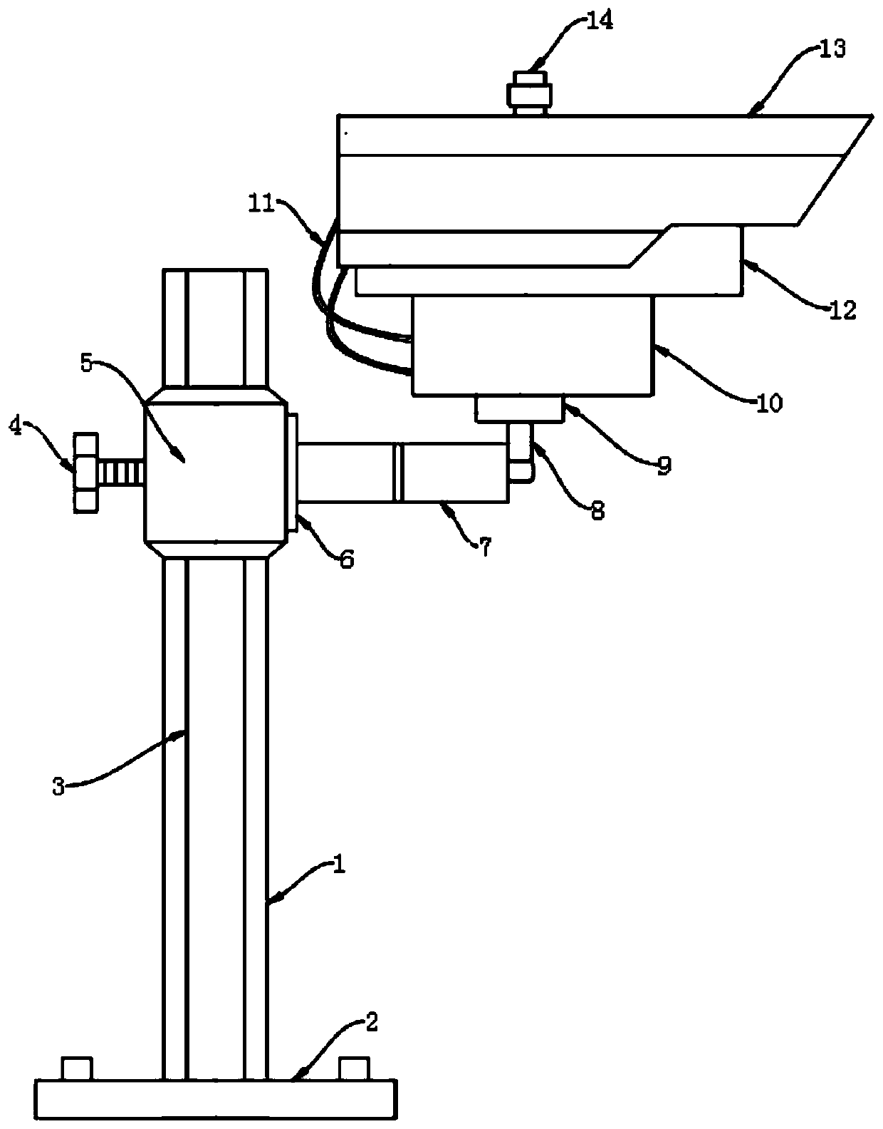 Monitoring device for security protection engineering