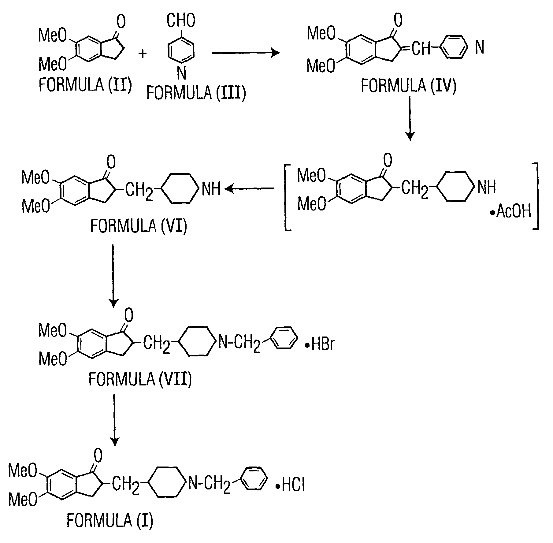 Crystalline Form of Donepezil Hydrochloride