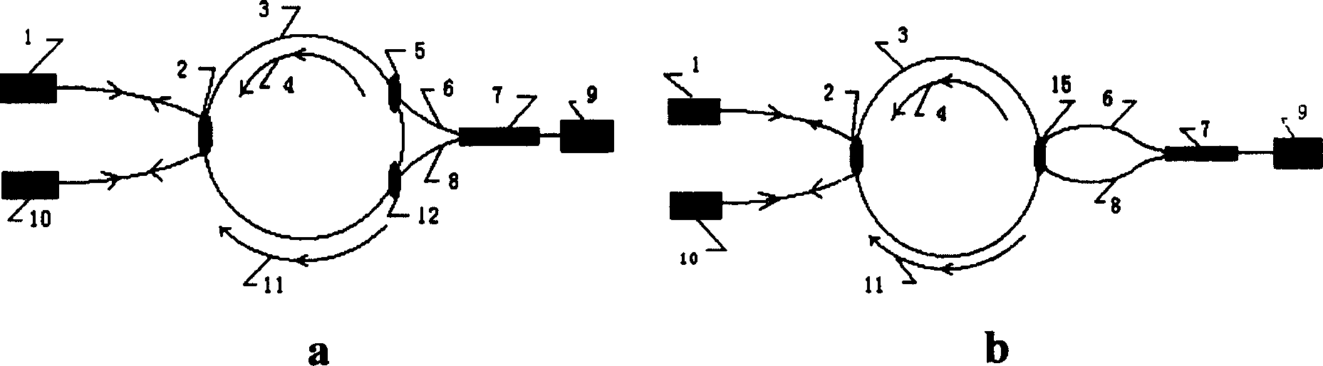 Beat frequency detection method for passive resonance optic fiber gyroscope