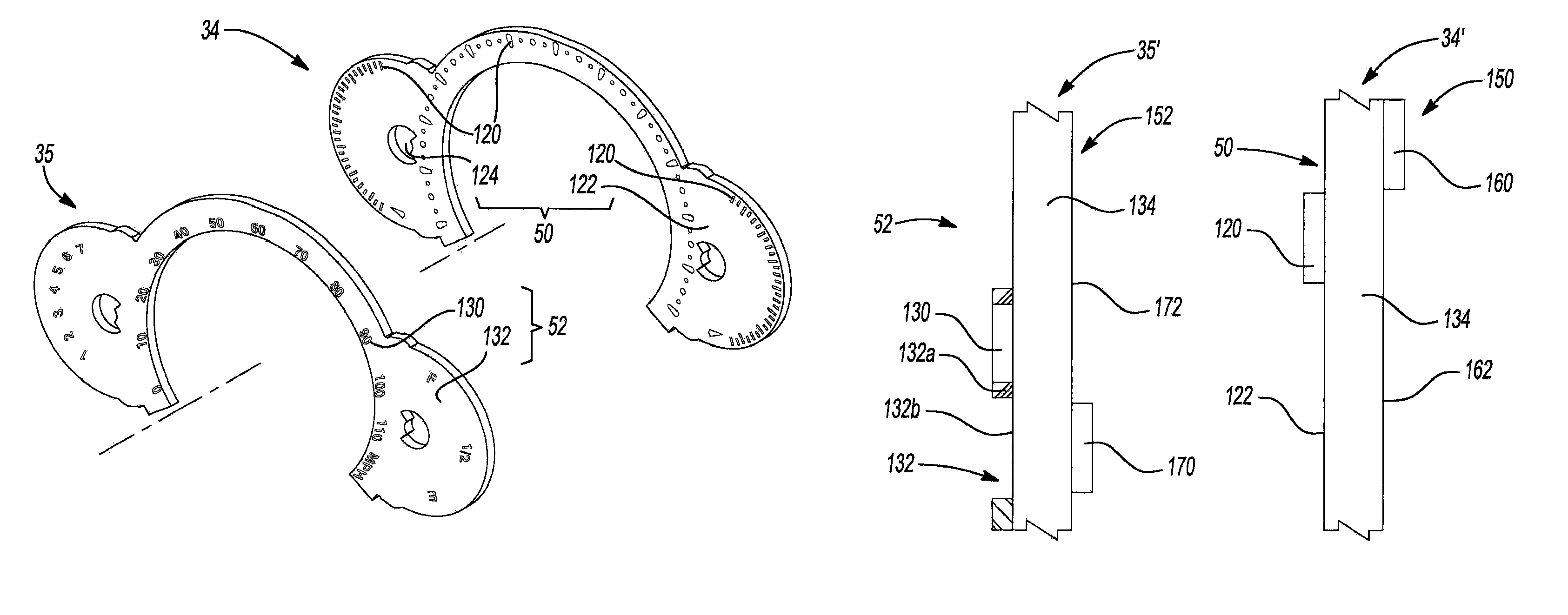 Instrument cluster with three-dimensional display