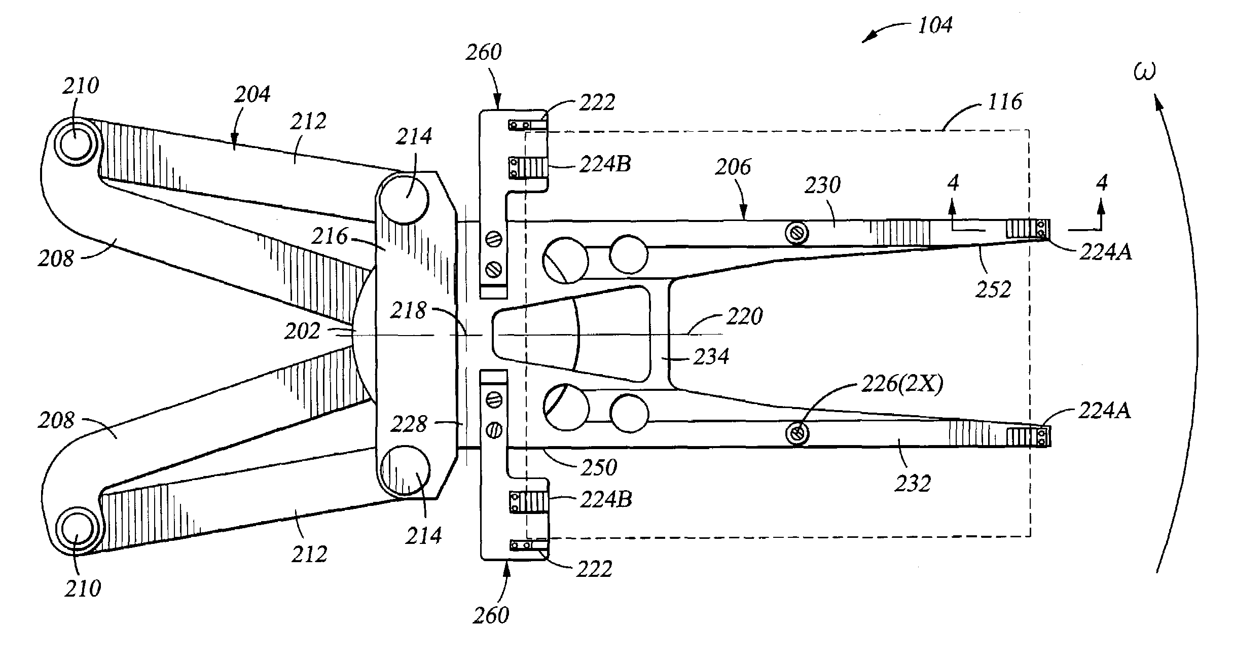 End effector assembly for supporting a substrate