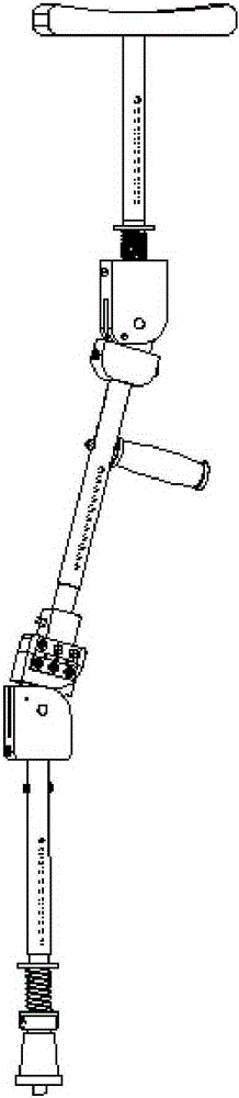 Multifunctional axillary crutch