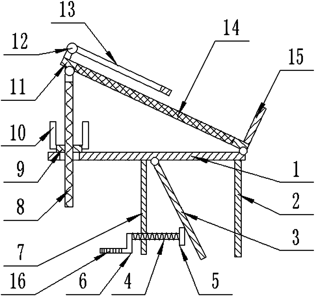 Shoe supporting, airing and placing device for balcony