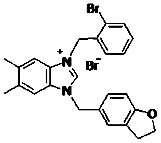 Application of 5-methyl-dihydrobenzofuran-imidazole salts in pharmacy