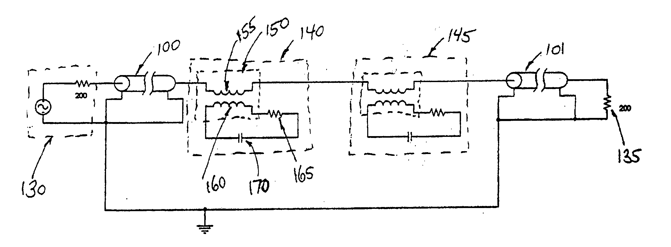 Filter for segmenting power lines for communications