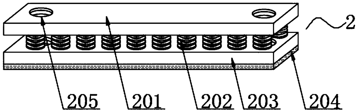 Telescopic type supporting device used for automobile engine cover