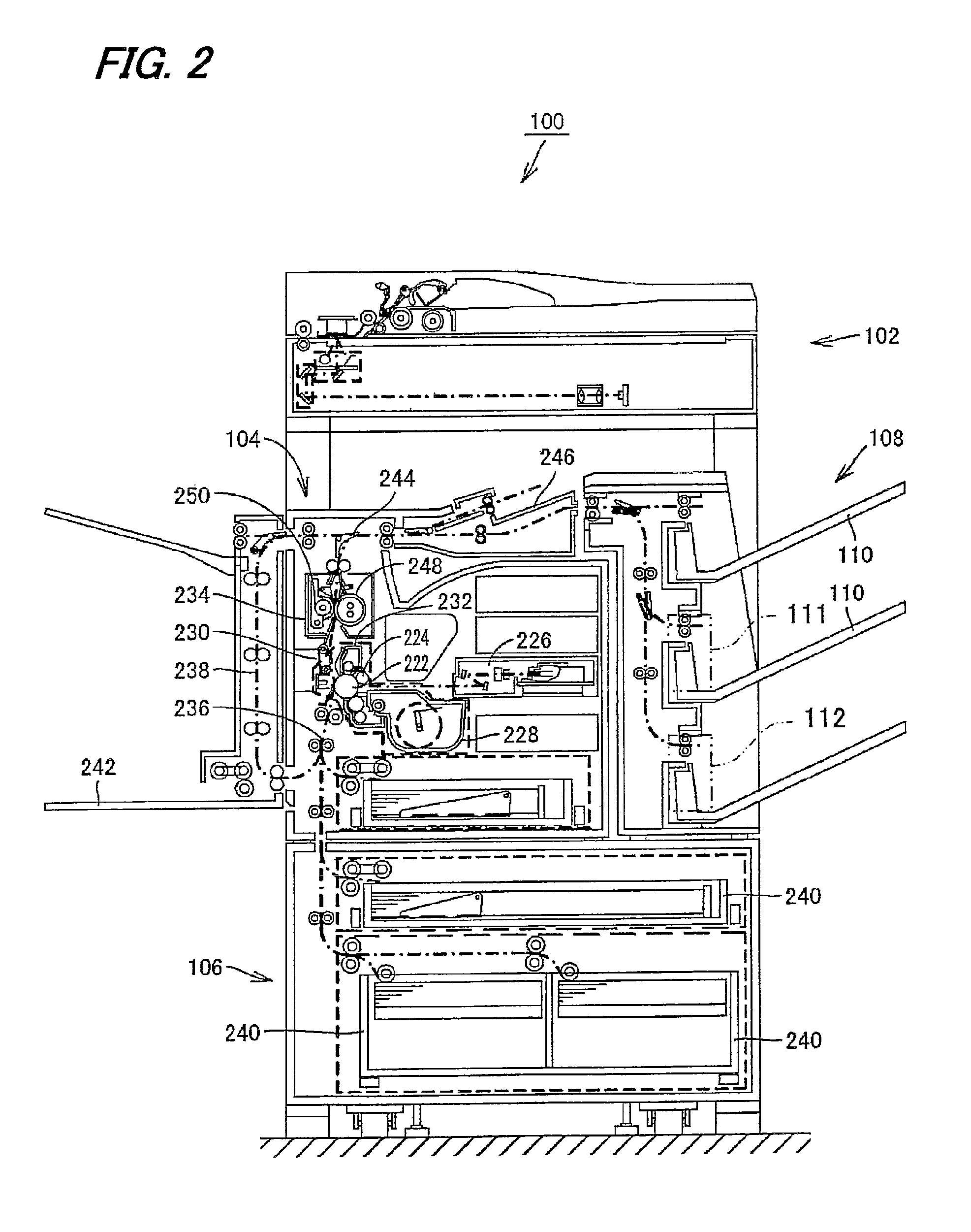 Operation setting device and image forming apparatus provided with the same