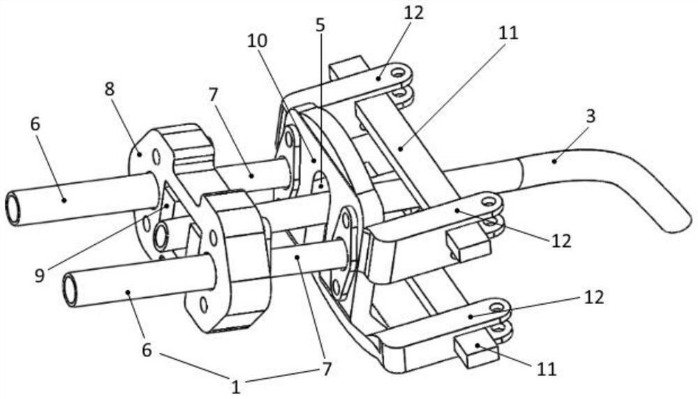 Pneumatic tube feeding device for teletracheal intubation