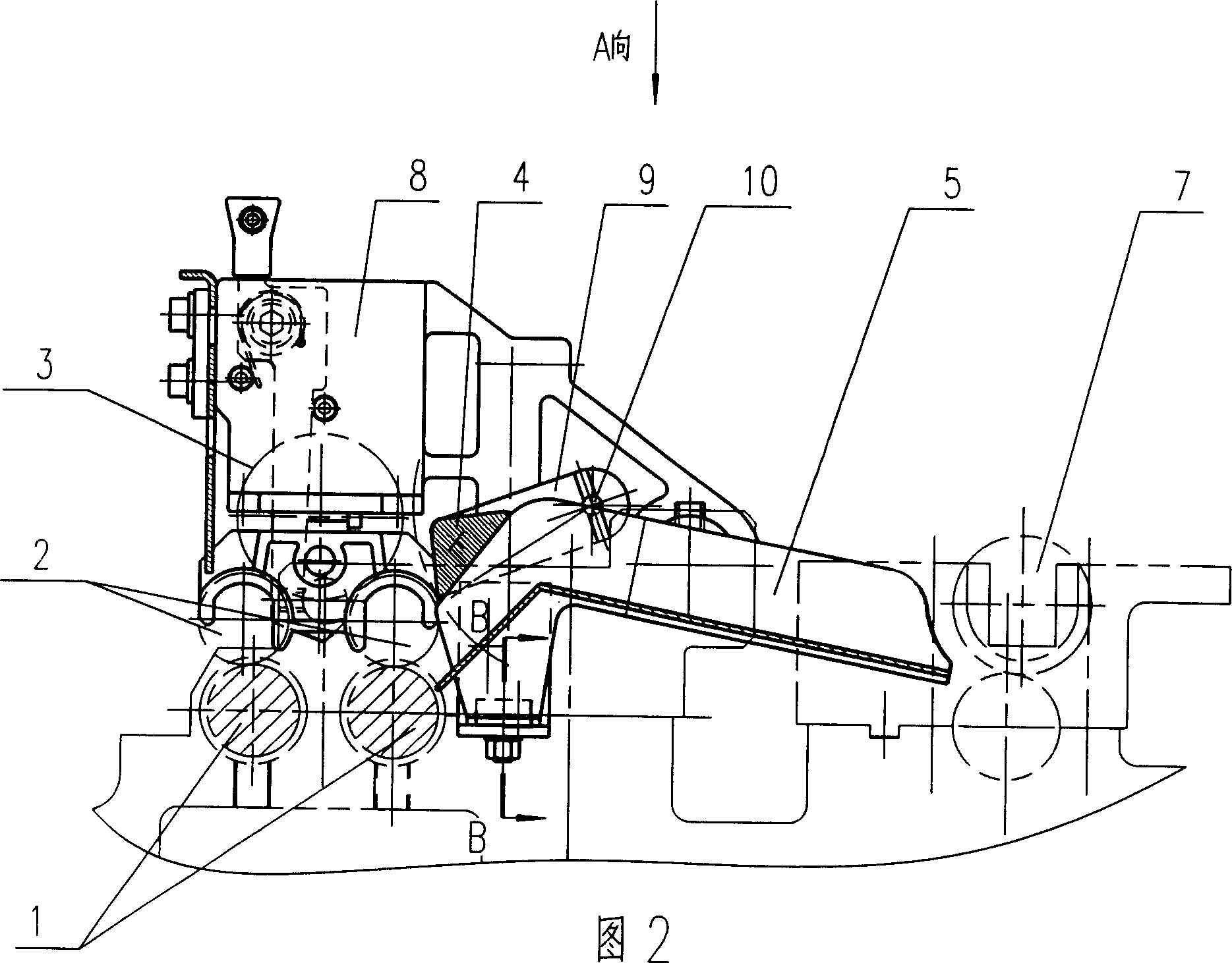 Cotton-network guide device of combing machine