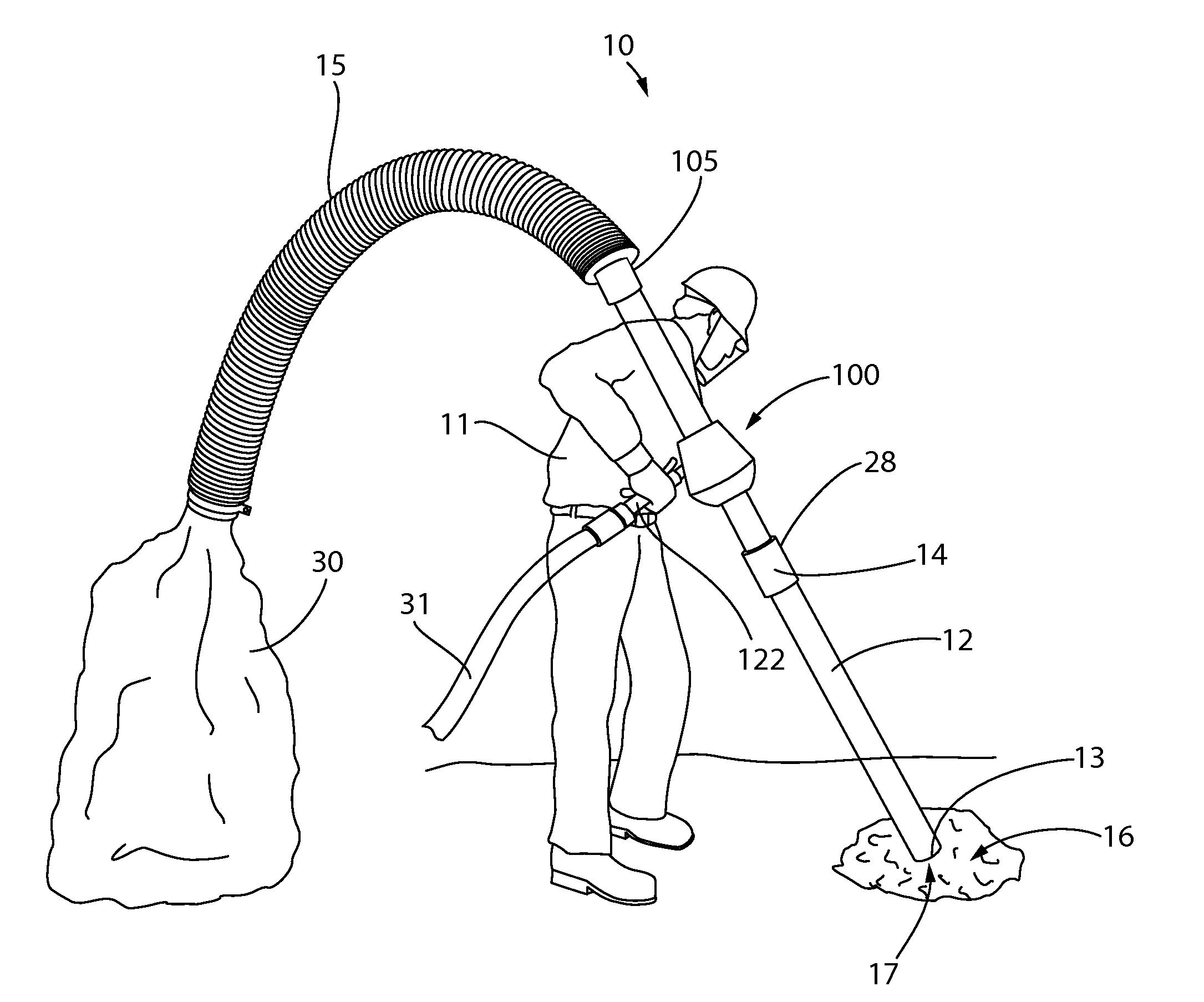 Pass-through vacuum