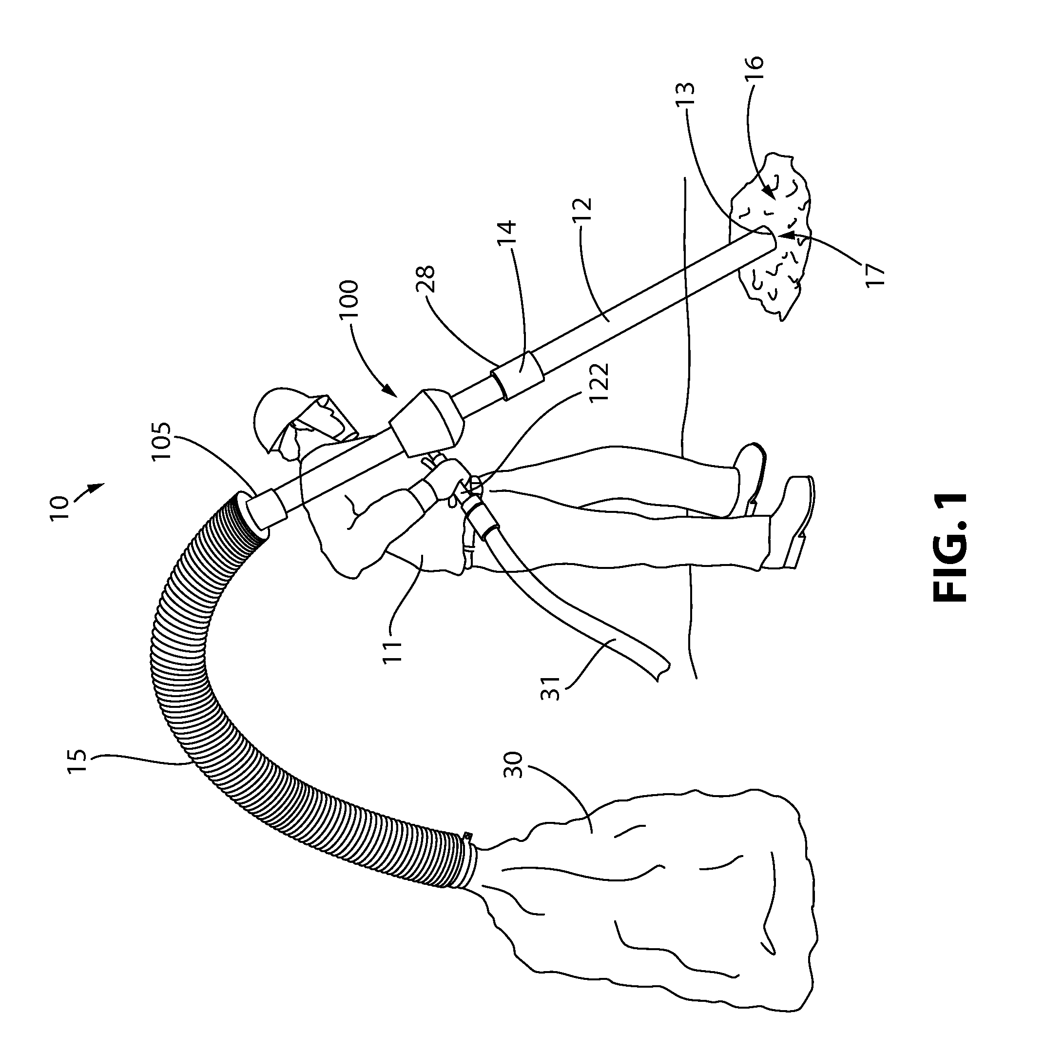 Pass-through vacuum