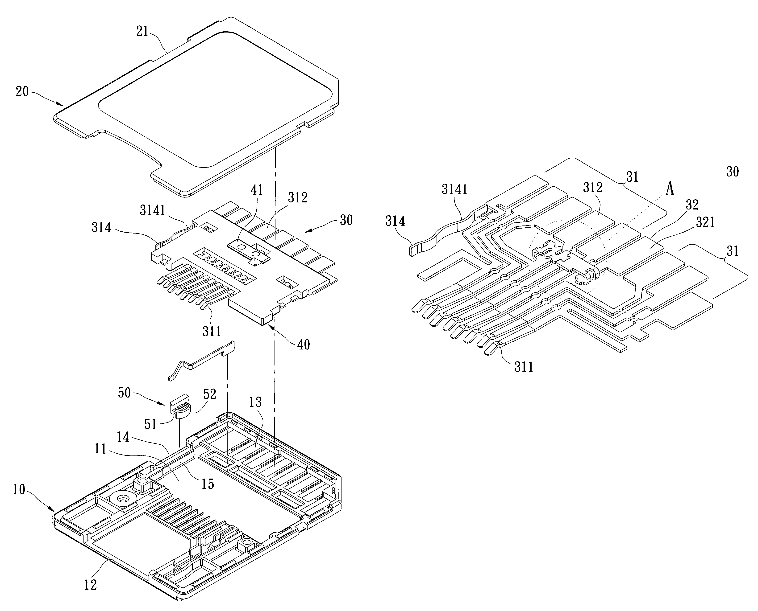 Adapter card structure