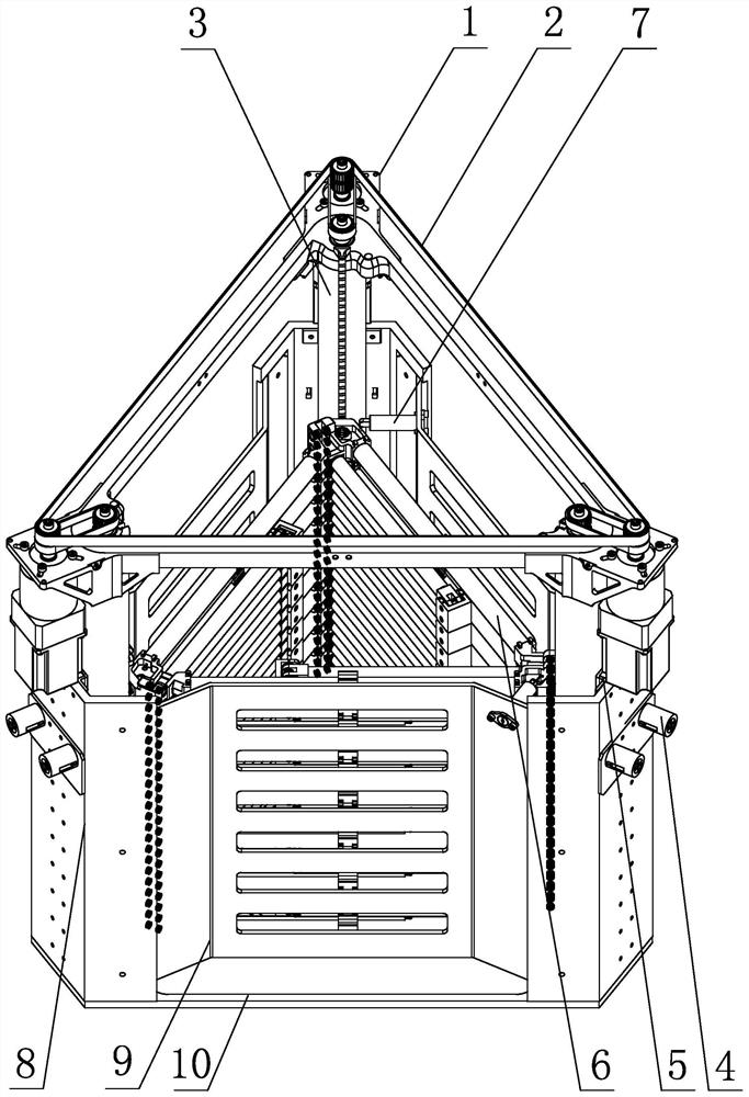 A spatial extension arm driven by telescopic screw