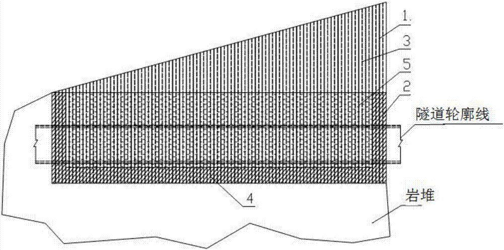 Direction and location slurry injection reinforcing method for particular area in giant rock heap loose body with large porosity
