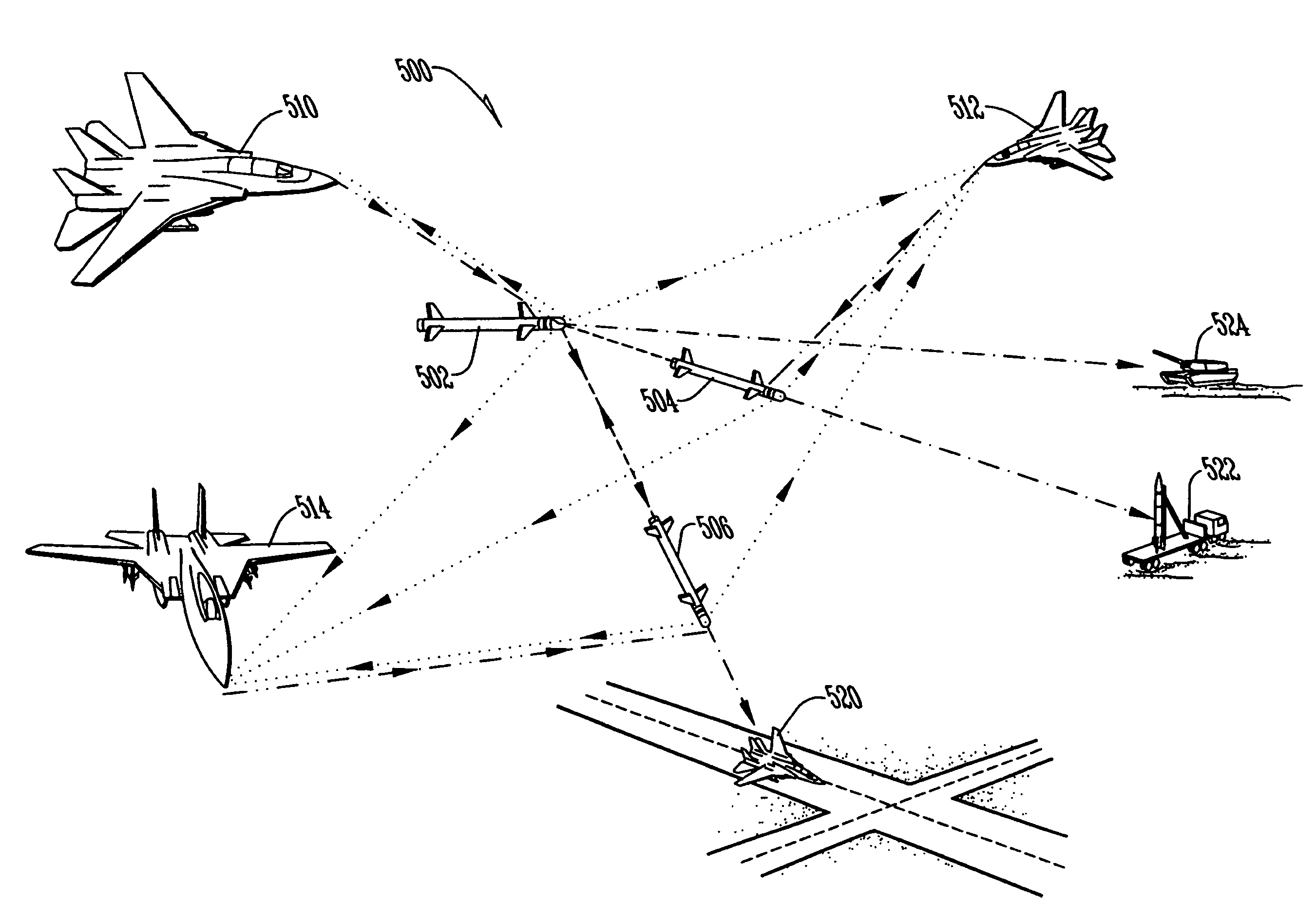 System and method for communicating with airborne weapons platforms