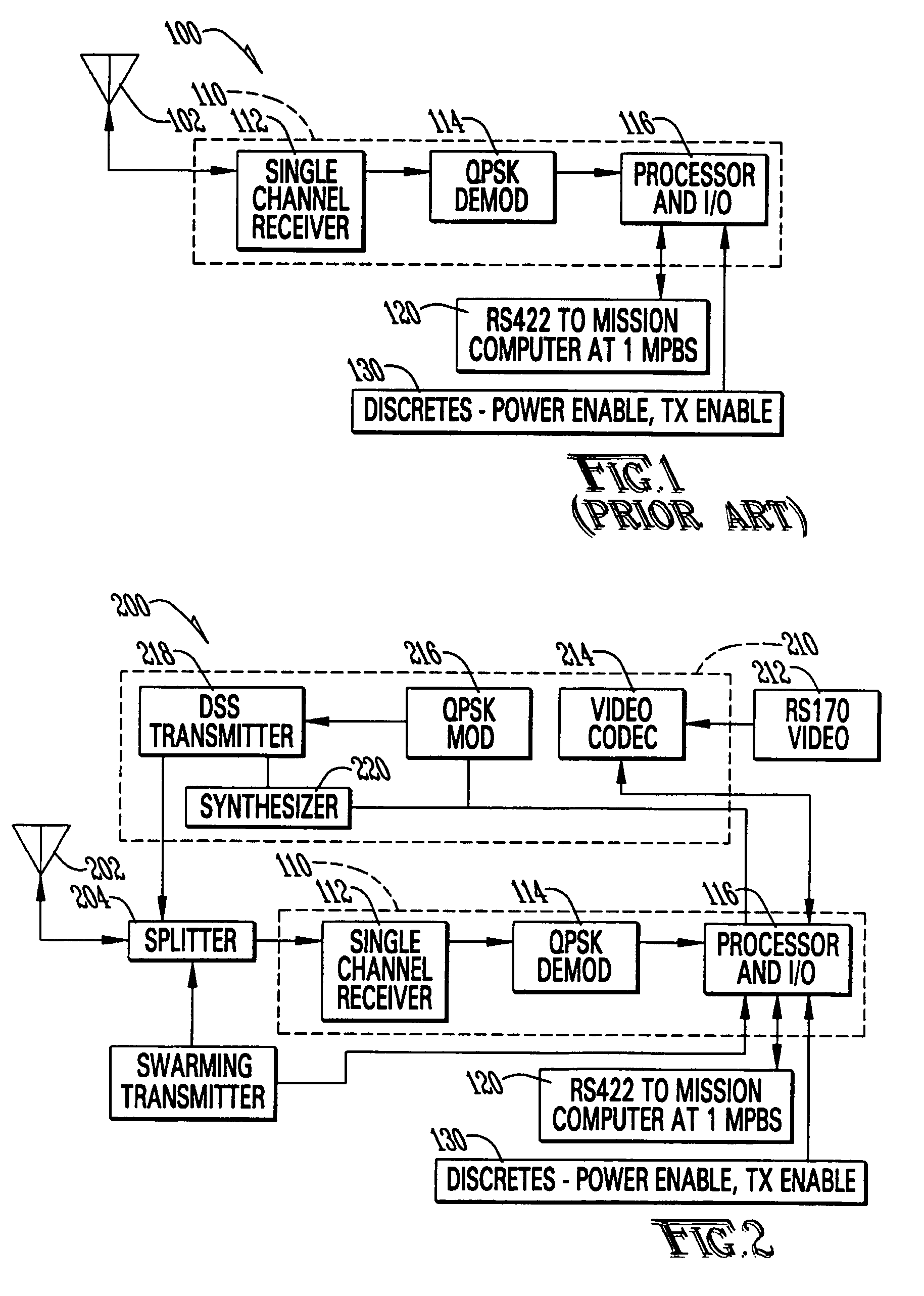 System and method for communicating with airborne weapons platforms