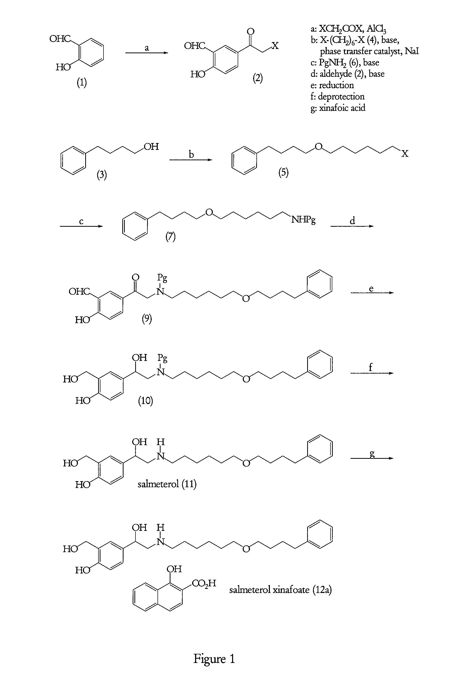 Processes suitable for the preparation of salmeterol