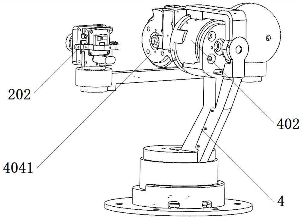 Five-freedom-degree binocular anti-shake bionic eye mechanism