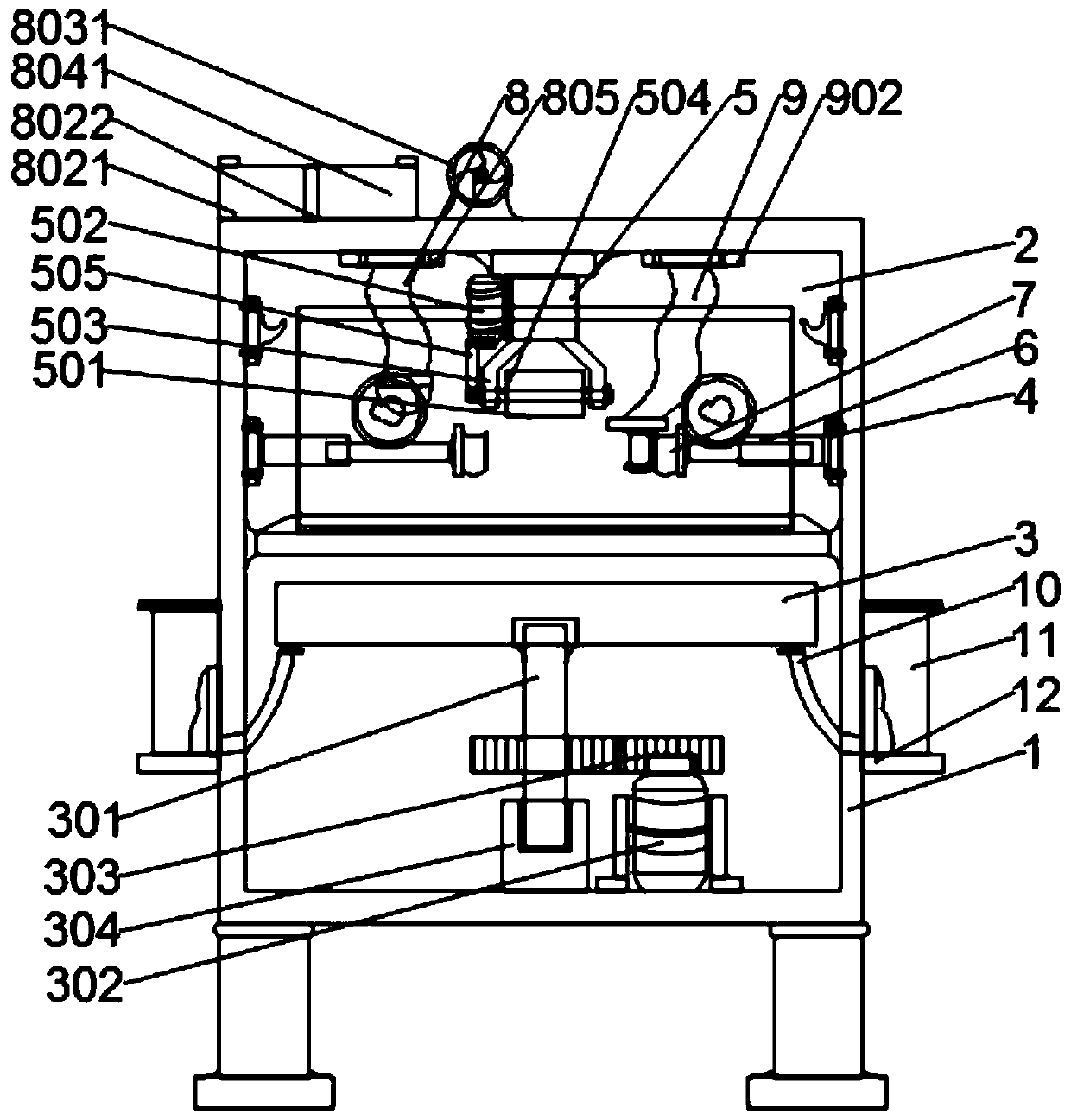 A polishing and grinding equipment for multi-model automobile gears