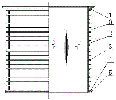 A high-rigidity rod screen drum and its manufacturing method