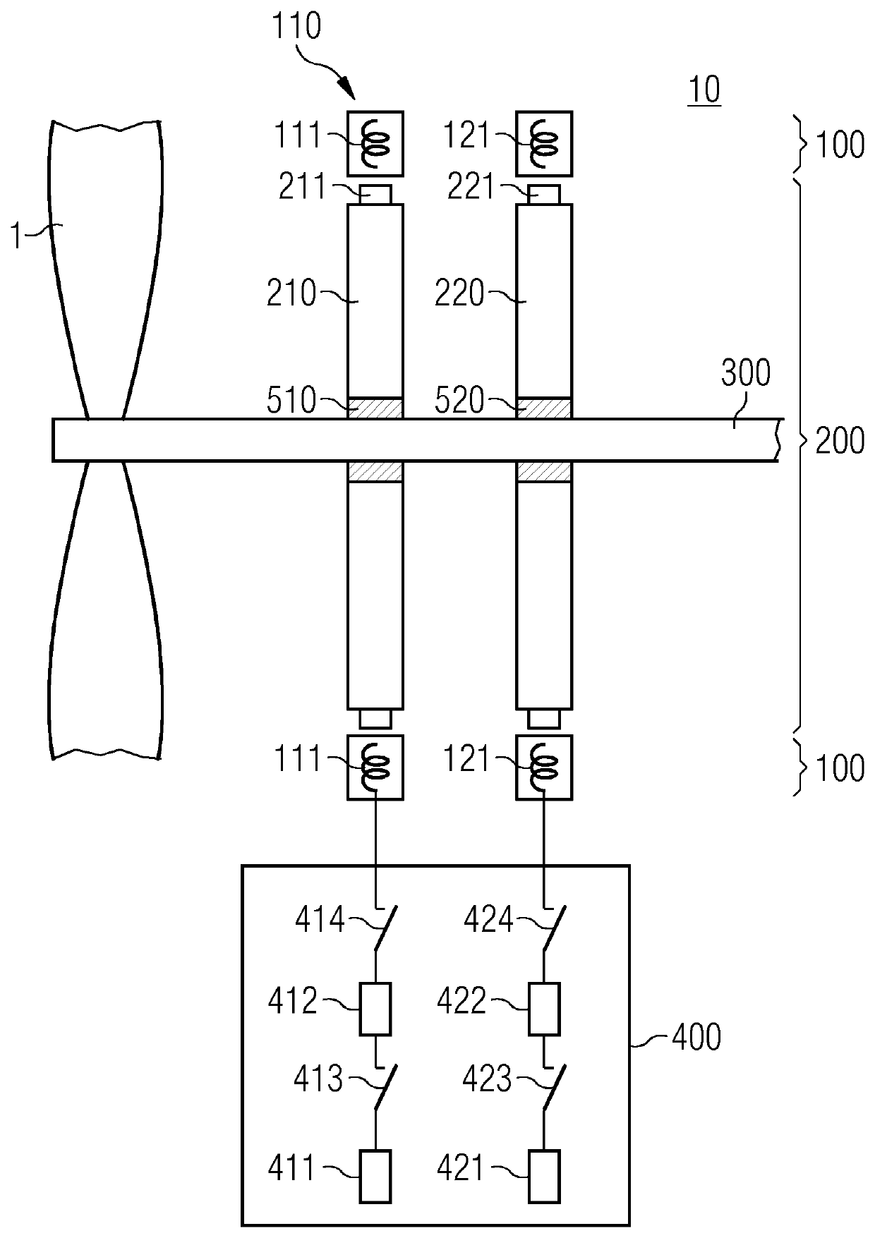 Electrical machine for driving propulsion