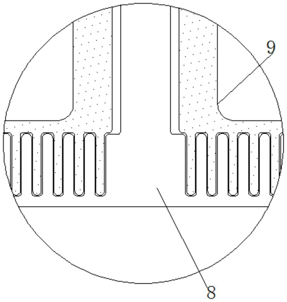 Intermittent tea turning and flattening device for tea baking machine