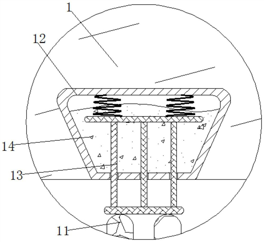 Intermittent tea turning and flattening device for tea baking machine