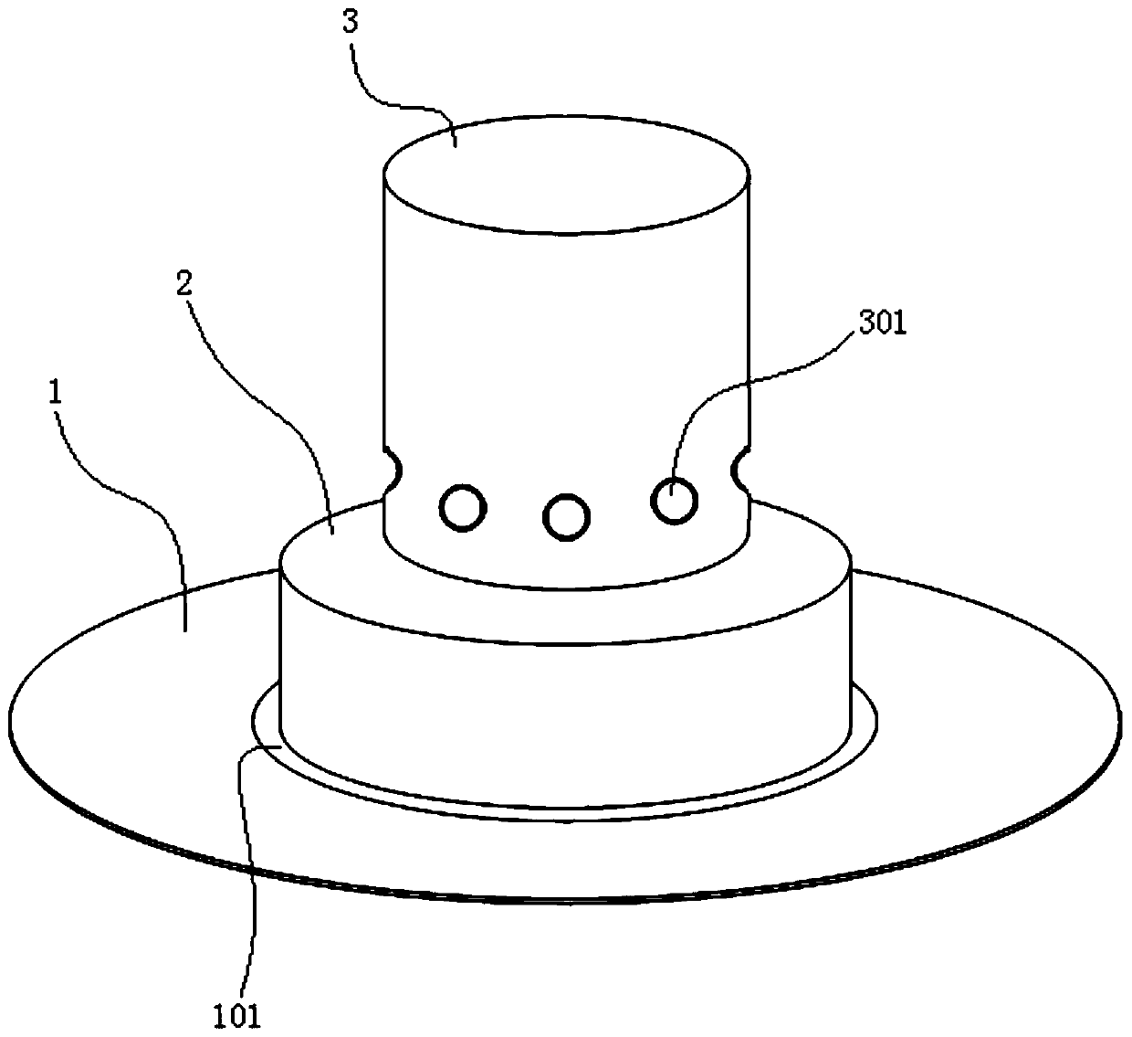 Automatic temperature-regulating aconite cake-separated moxibustion device