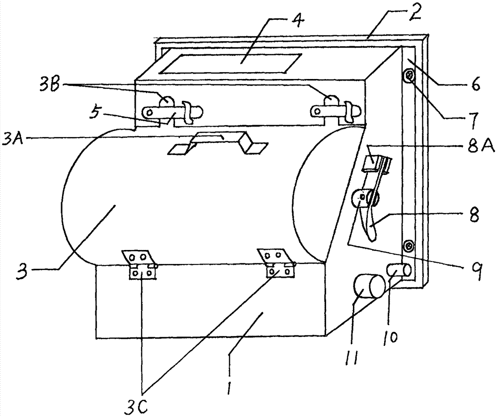 Rotary drum type vegetable and fruit cleaning machine