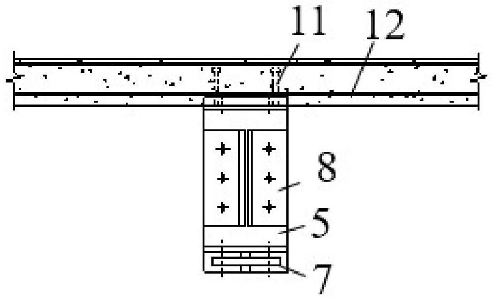 Corrugated steel web beam combined joint structure and assembly method
