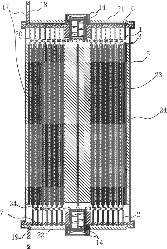 Wound battery with continuous lugs, symmetric composite net-shaped electrodes and bag membrane safety valve