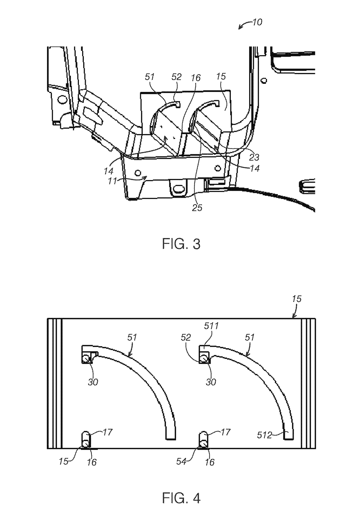 Article storage device in a vehicle