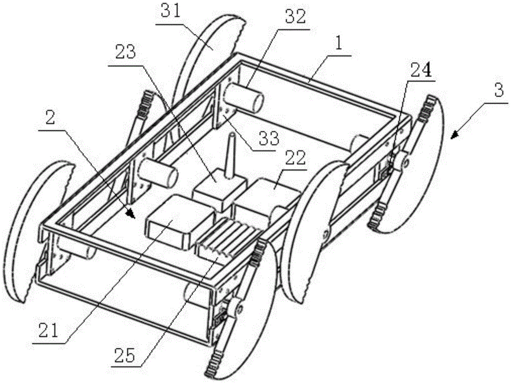 A semi-wheeled robot