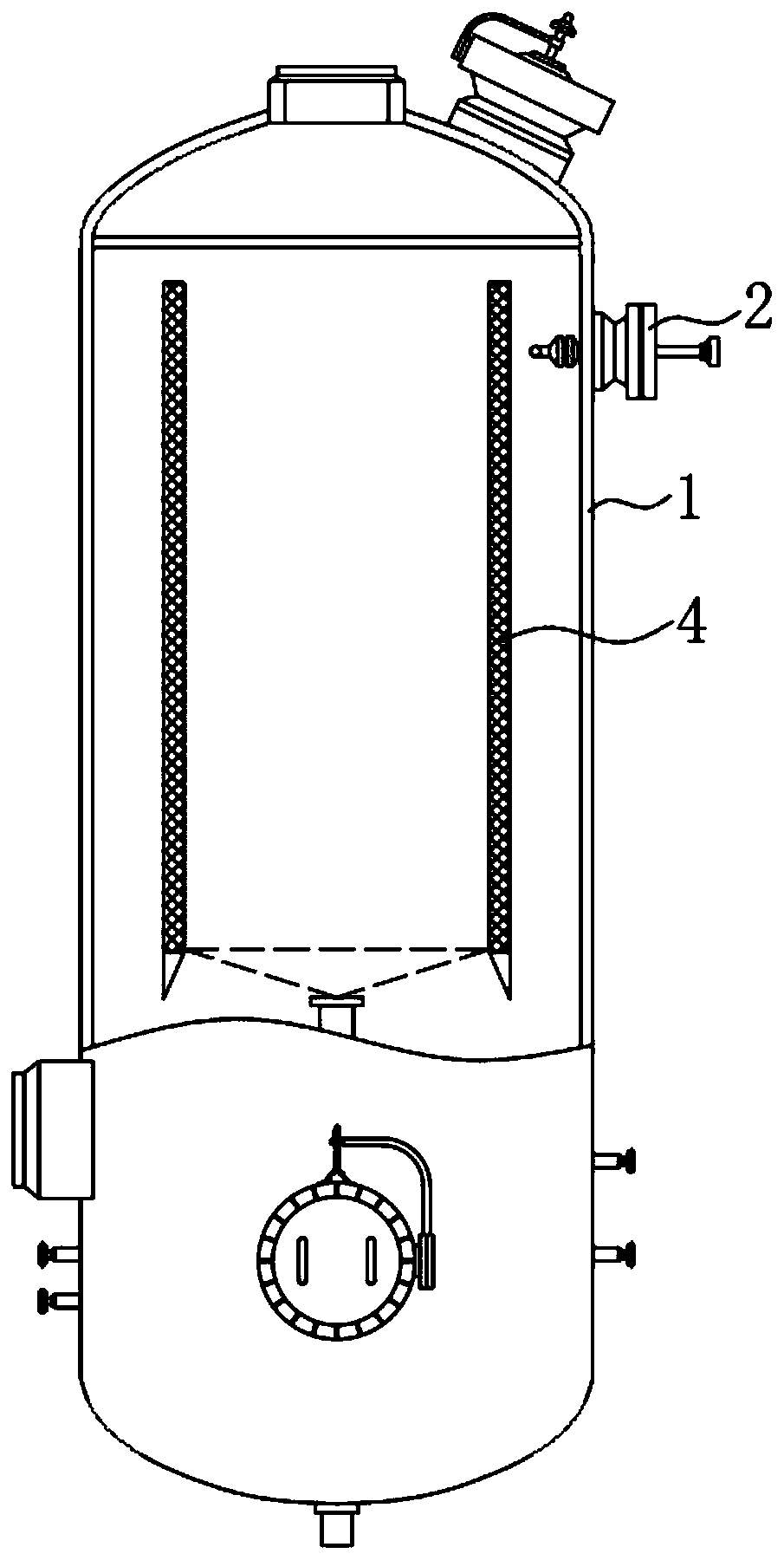 Anti-blocking type conversion inlet gas-liquid separator