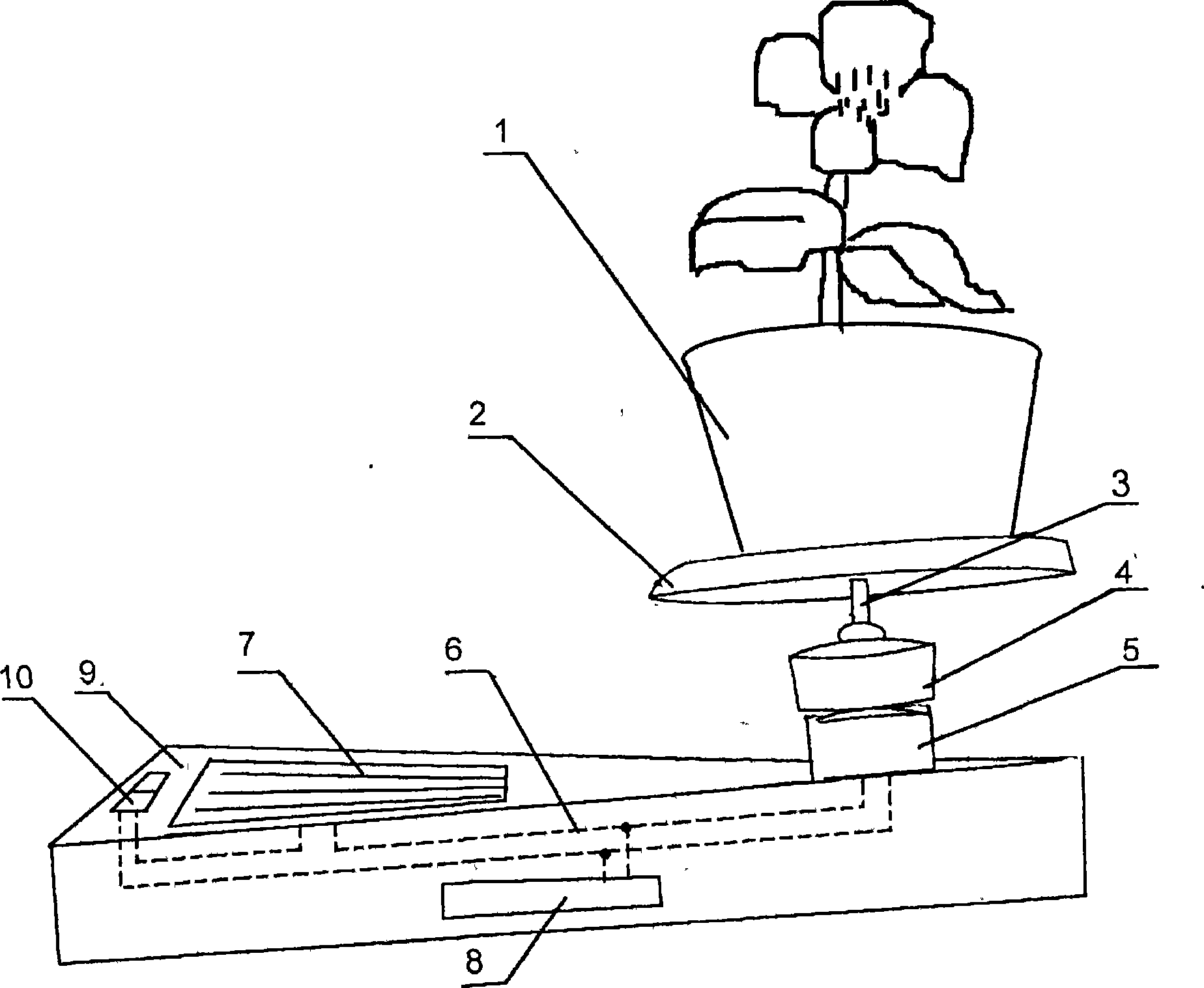 Rotary device applied on solar photovoltaic plant bonsai with lithium ionic cell