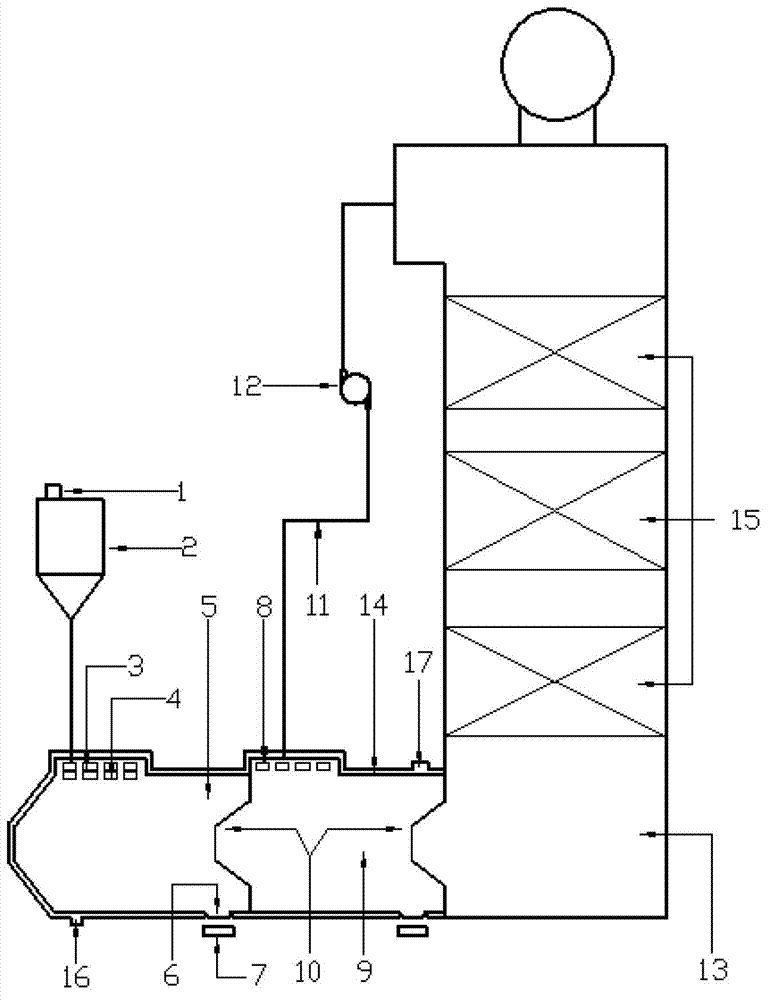Leather waste vaporizing combustion and heat recovery system, and operation method thereof