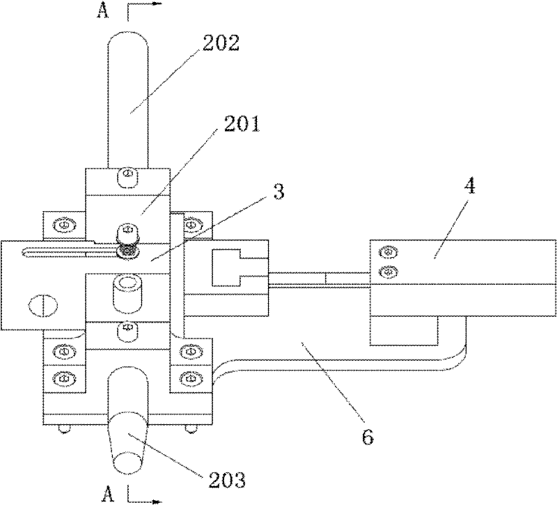 Automatic blanking device for breaker screw assembly