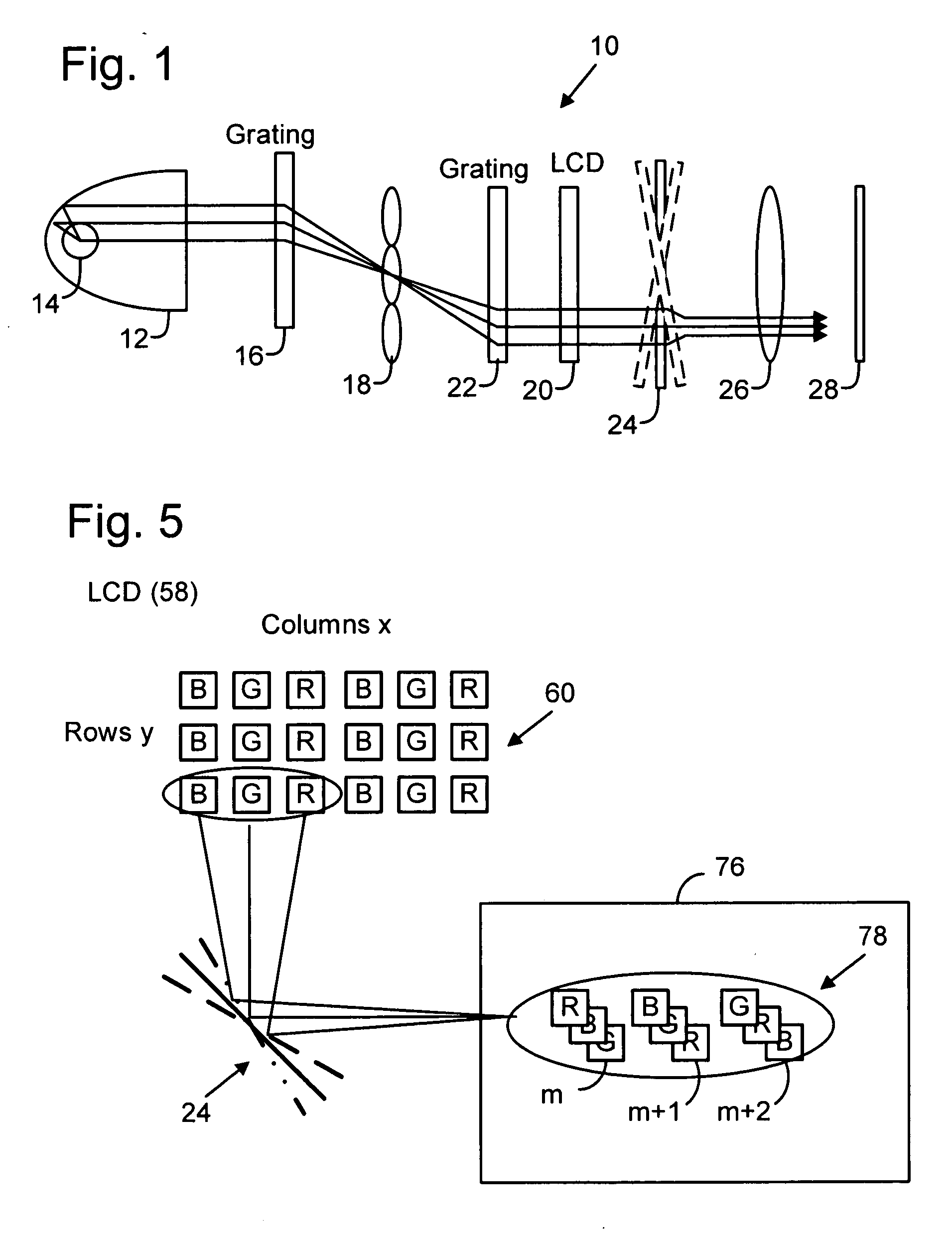 Dot-sequential color display system