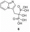 Method for synthetizing minodronic acid intermediate and preparing minodronic acid by virtue of one-pot process