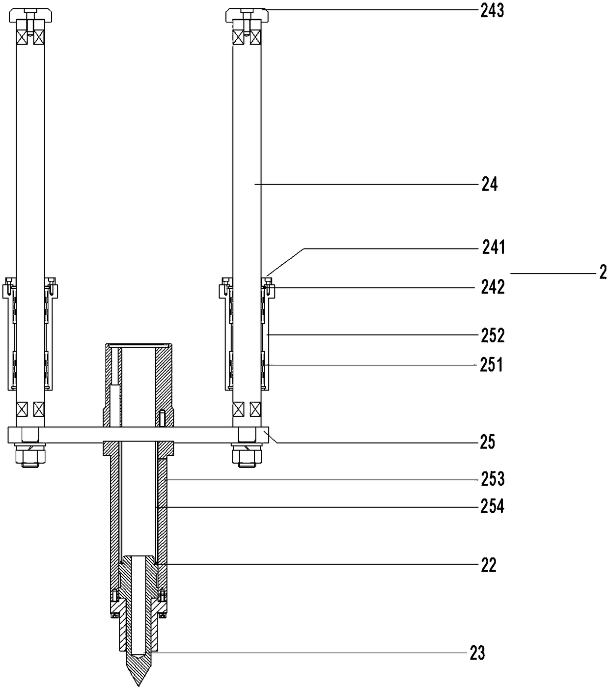 Tapered roller bearing press-fitting mechanism, press-fitting method and press-fitting mistake-proofing method thereof