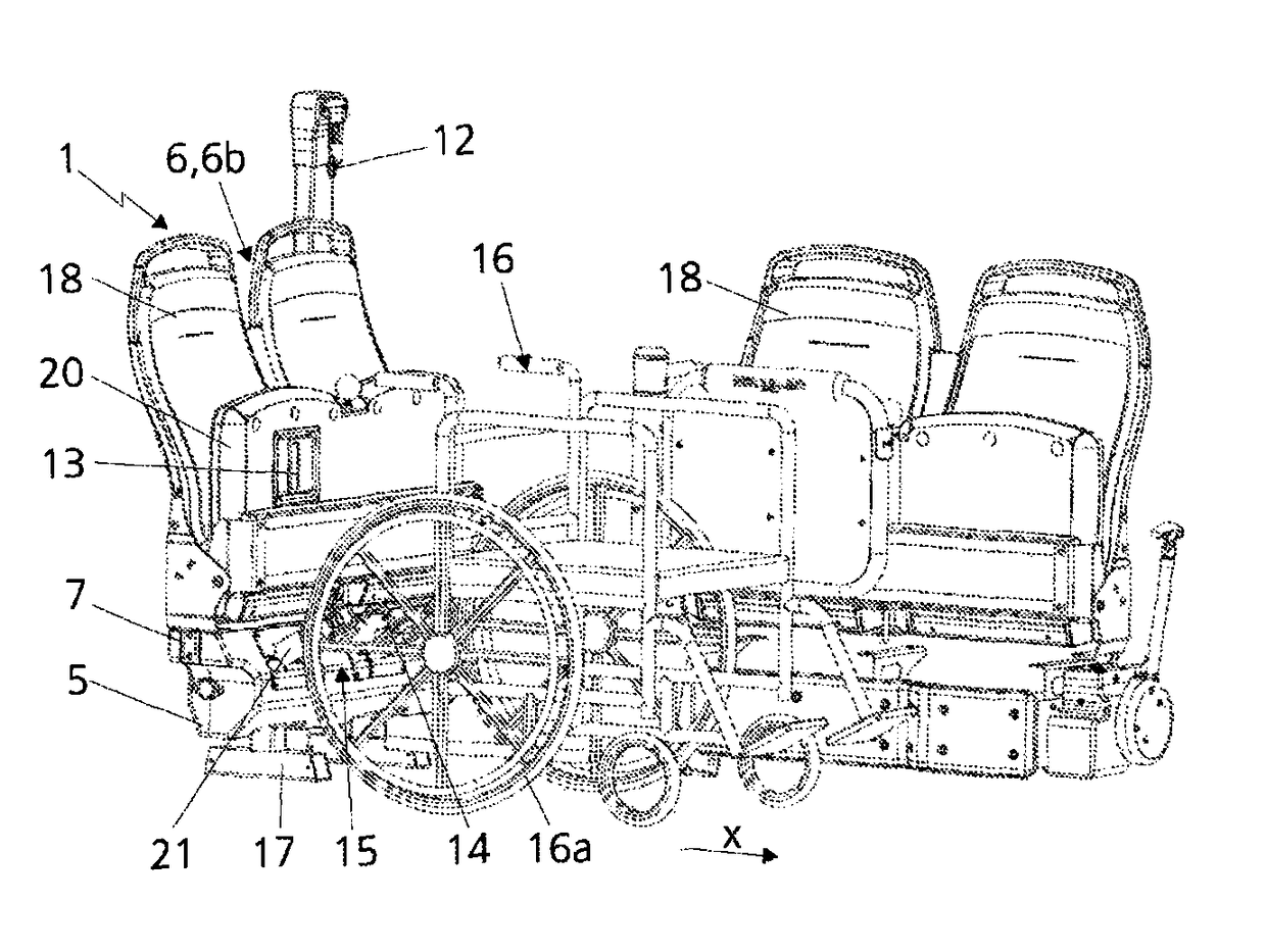 Modular element for a vehicle